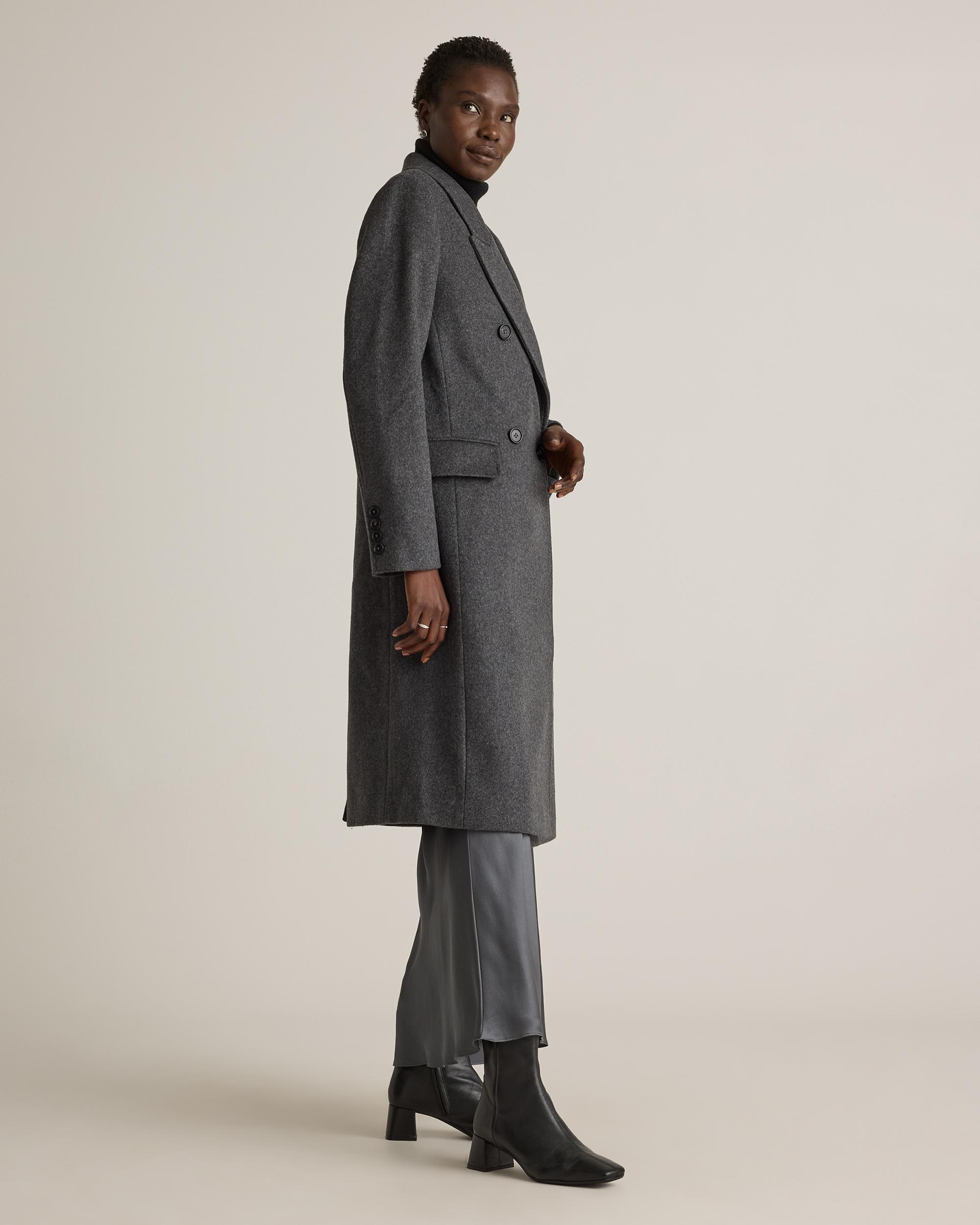 Quince | Women's Italian Wool Double-Breasted Coat Wool/Nylon Product Image