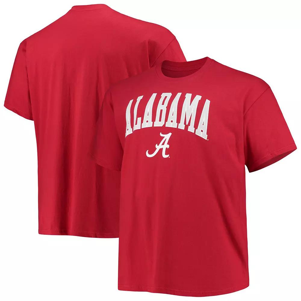Men's Champion Crimson Alabama Crimson Tide Big & Tall Arch Over Wordmark T-Shirt,  Product Image