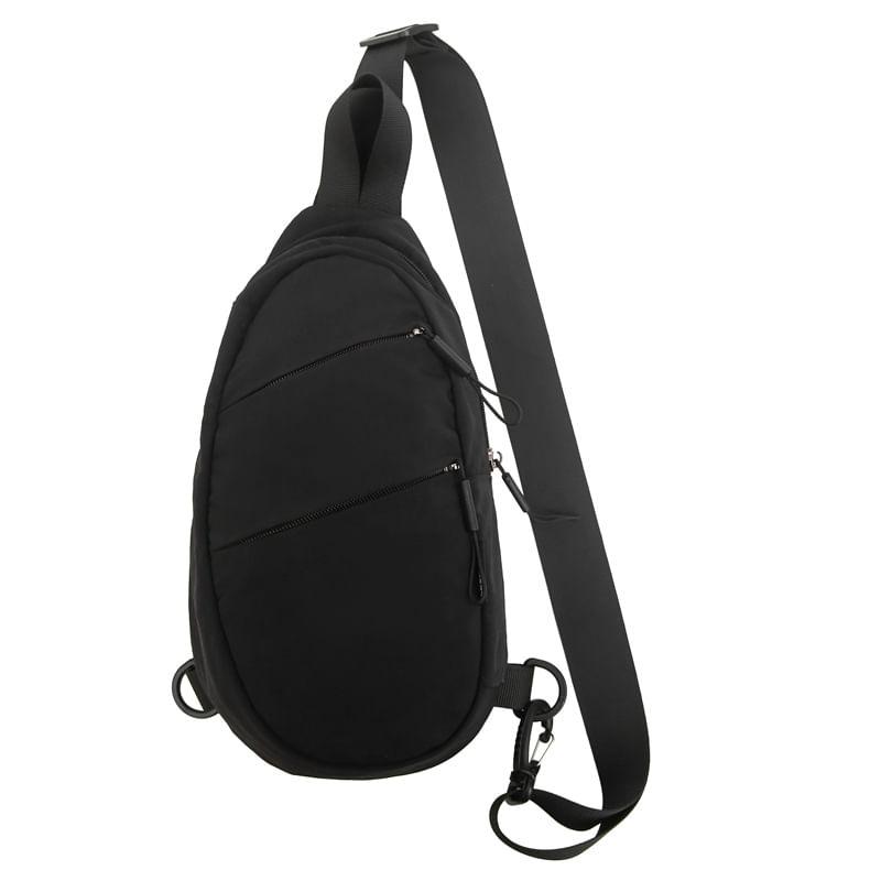 Plain Zip Sling Bag Product Image