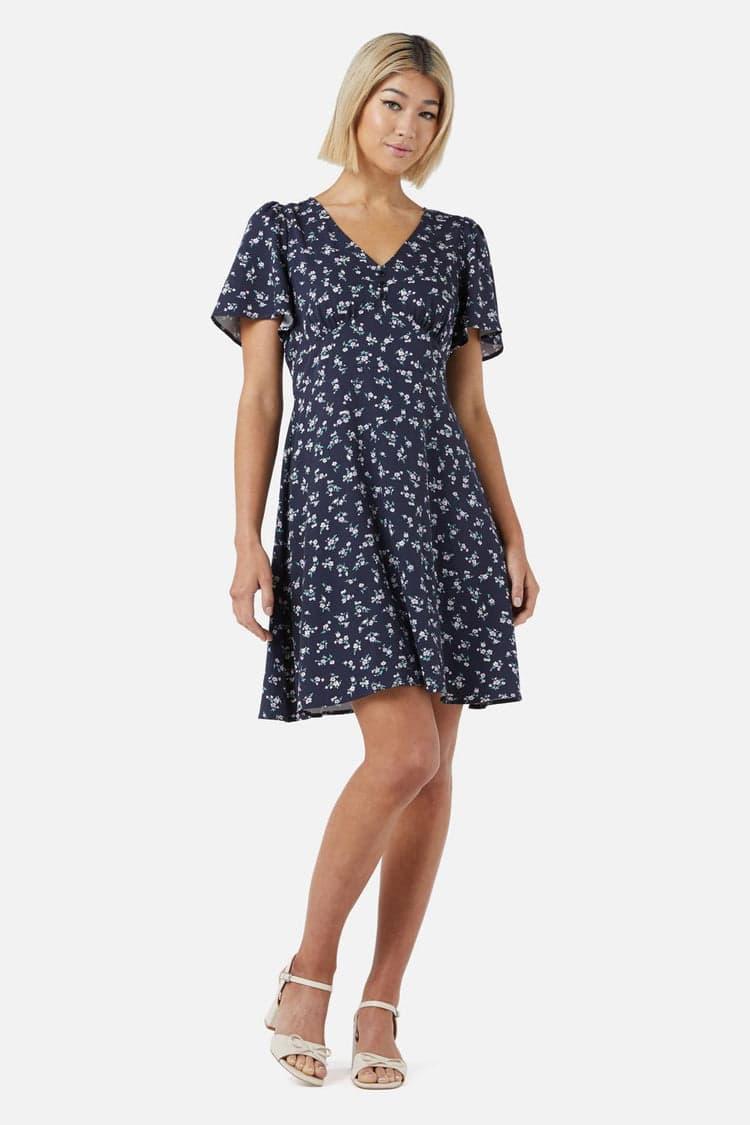 Lila Ditsy Mini Dress Product Image