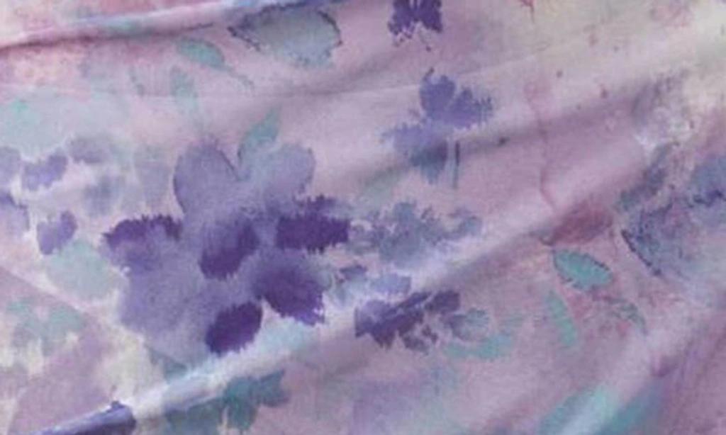 FREE PEOPLE Suddenly Fine Floral Print Cutout Lace Trim Nightgown In Spring Rain Combo Product Image