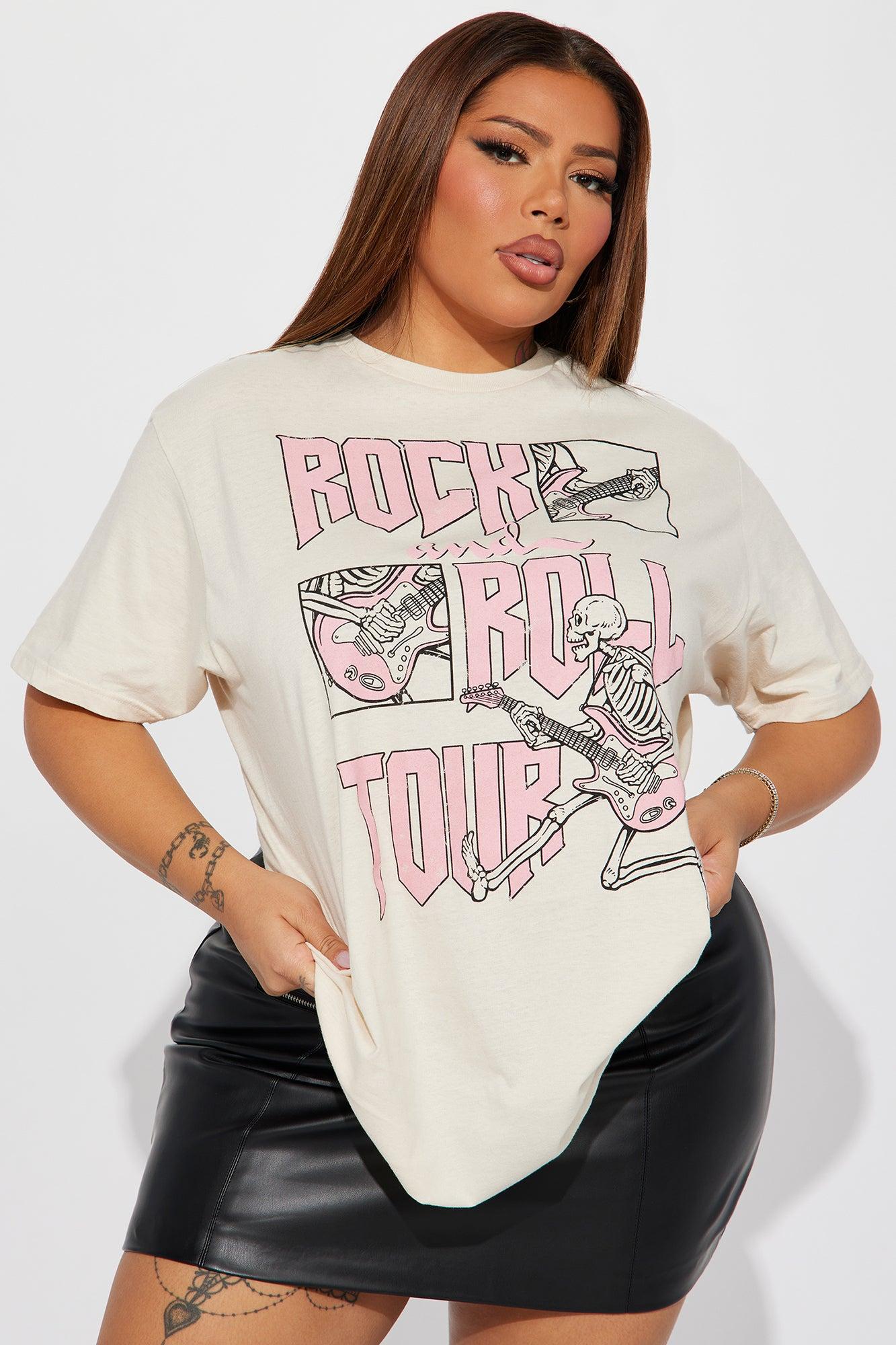 Rock And Roll Tour Tee - Cream Product Image