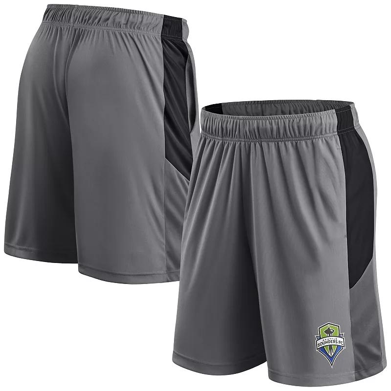 Men's Fanatics Gray Seattle Sounders FC Team Shorts,  Product Image