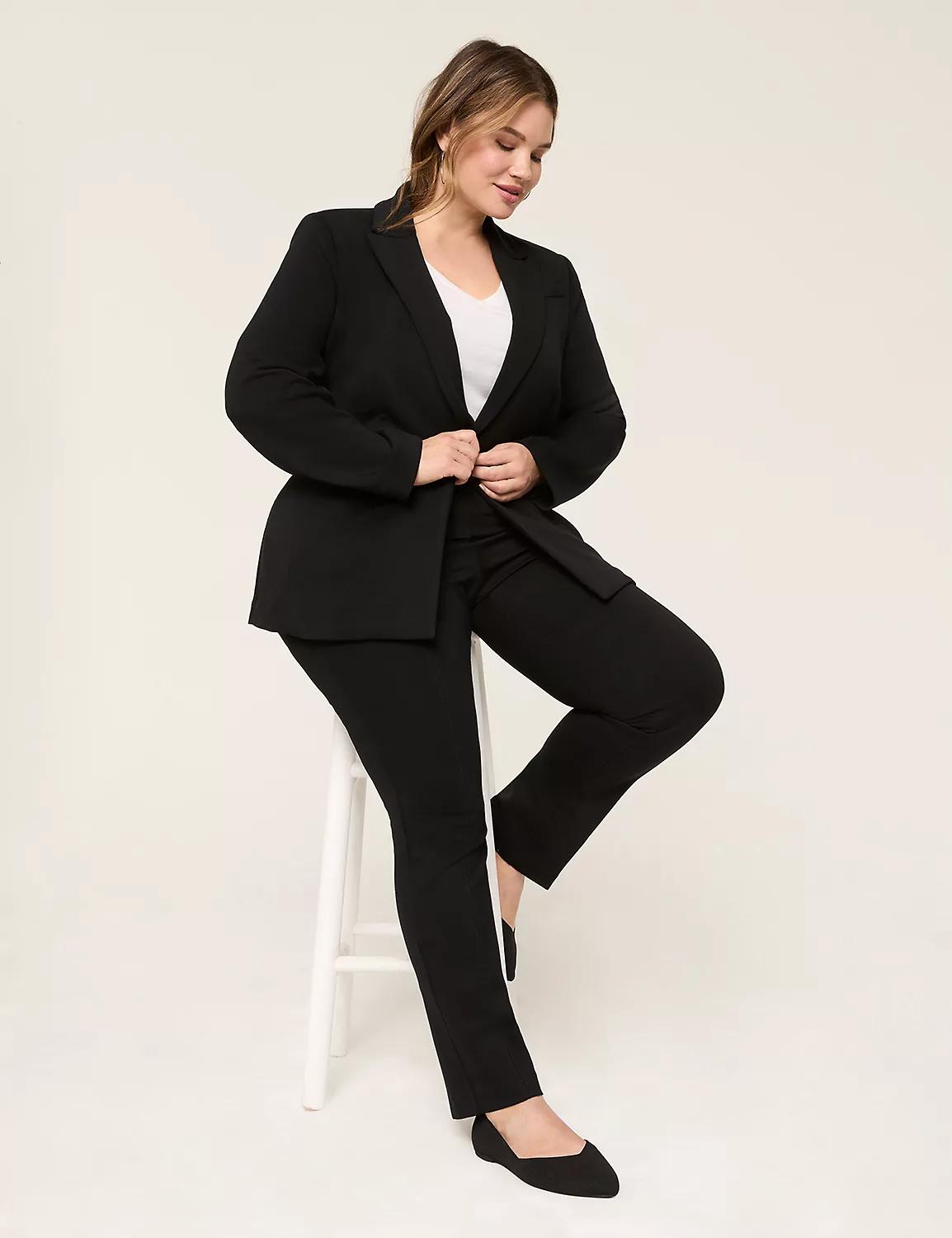 Ponte Pull-On Straight Pant Product Image
