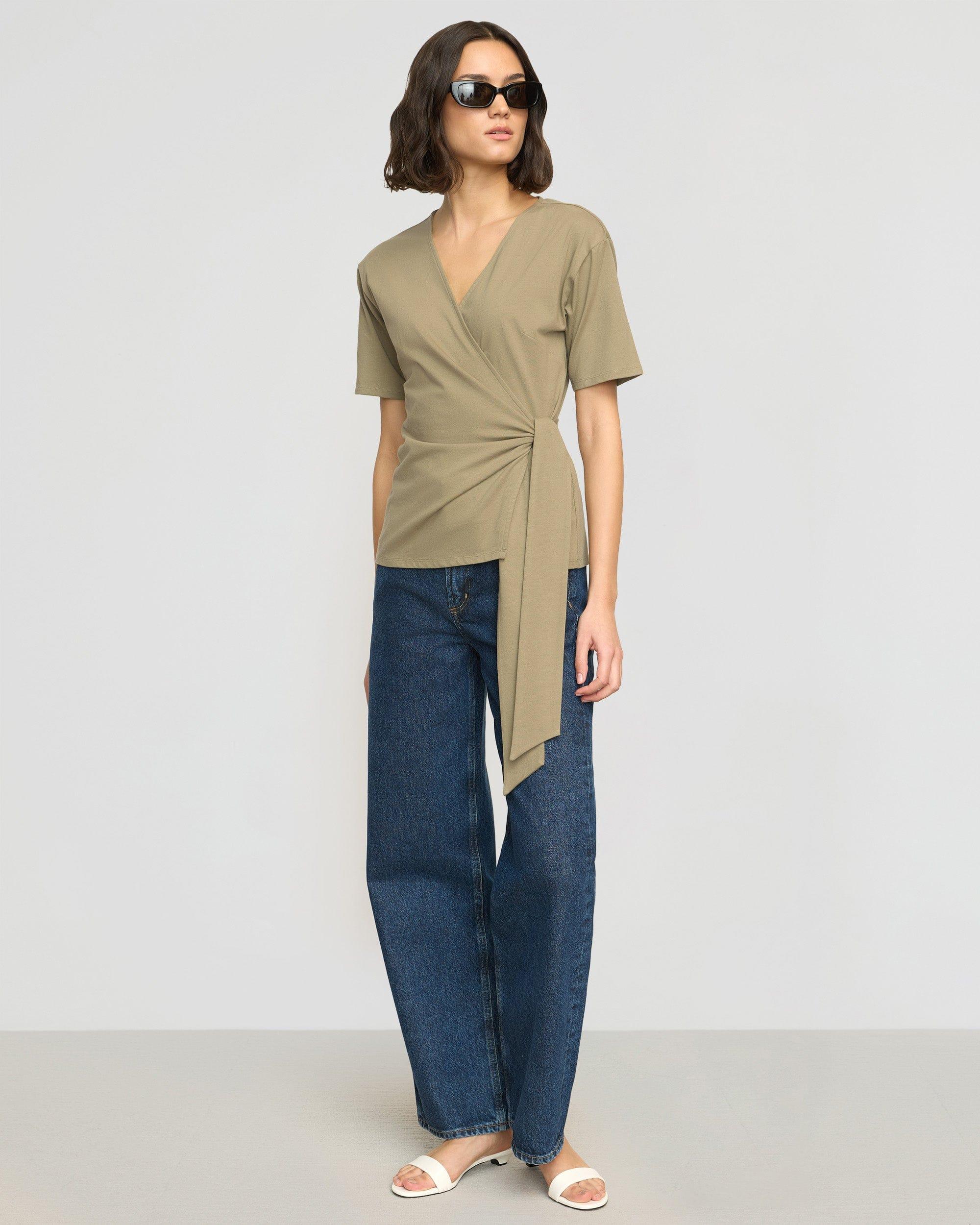 Sena Organic Cotton Wrap Tee Product Image
