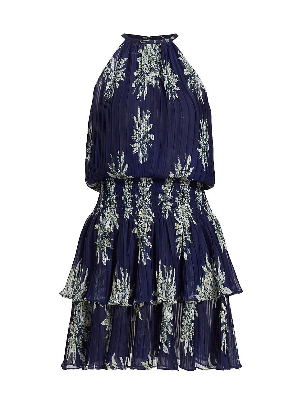 Womens Donnielle Floral Halter Minidress Product Image