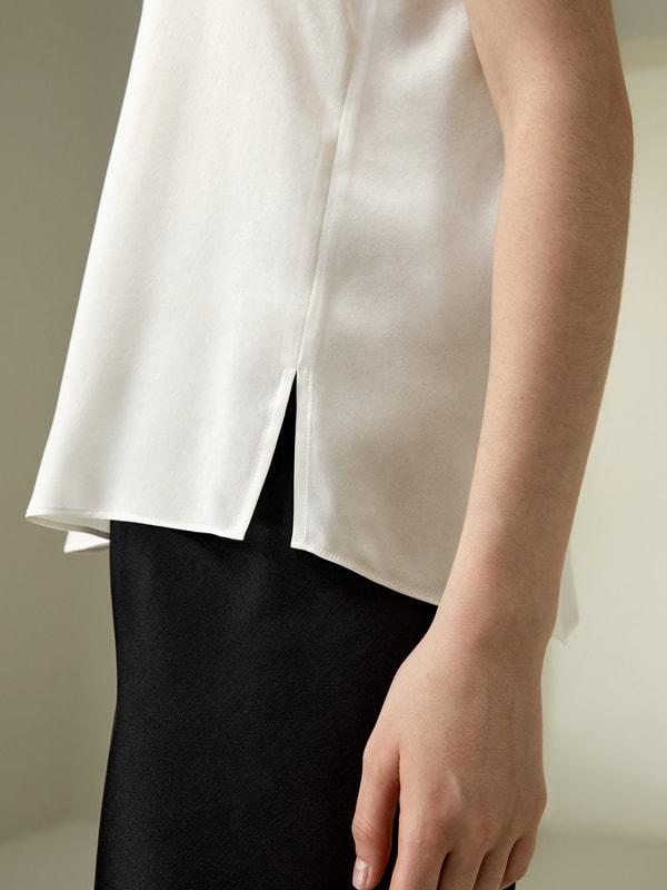 LILYSILK Silk Tank - Womens - Natural White Pure Silk - Cool A-Line Camisole XL Product Image