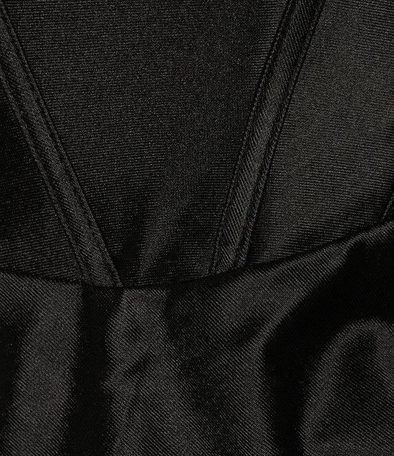 GB Social Satin Strapless Corset Bodice Mini Dress Product Image