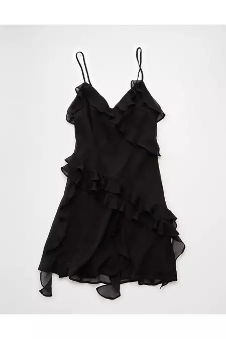 AE Asymmetrical Ruffle Mini Dress Women's Product Image