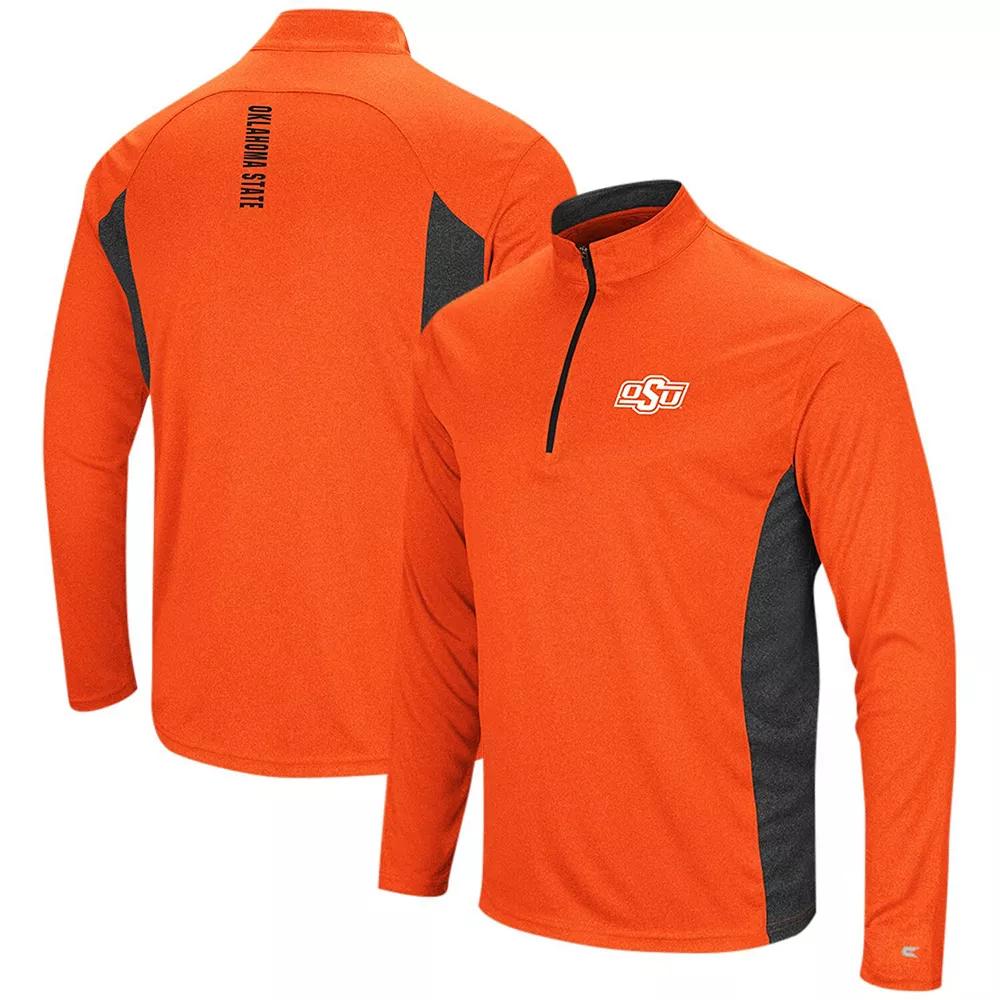 Men's Colosseum Orange Oklahoma State Cowboys Audible Quarter-Zip Windshirt, Size: Medium Product Image