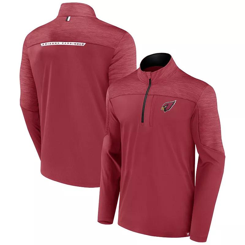 Men's Fanatics Branded Cardinal Arizona Cardinals Defender Half-Zip Top,  Product Image