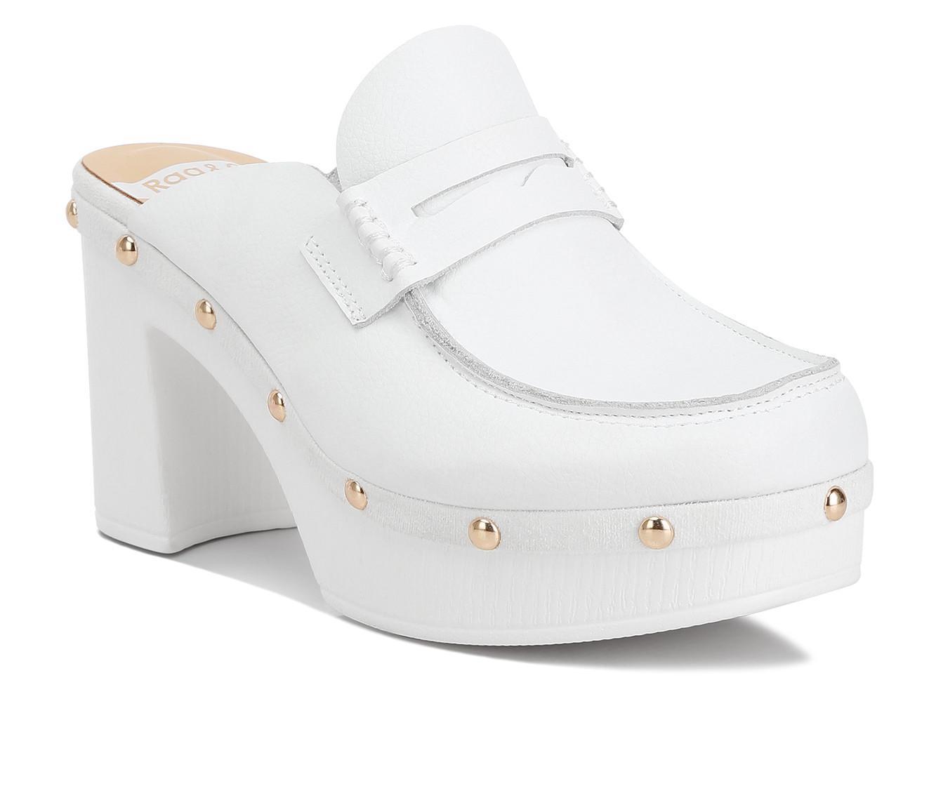 Women's Rag & Co Lyrac Recycled Leather Platform Clogs Product Image