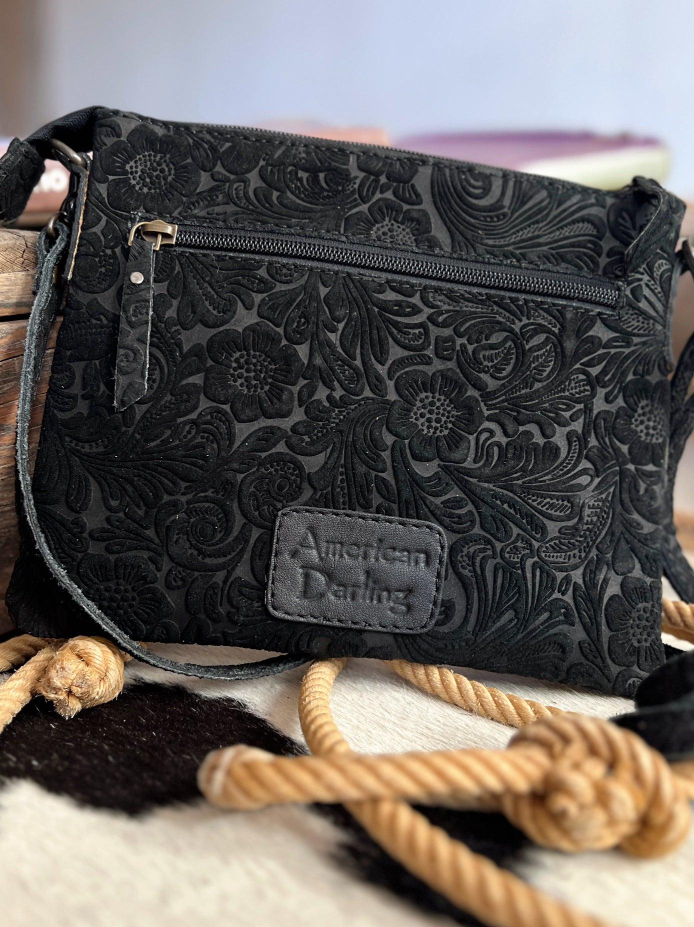 Darling Tooled Embossed Leather Crossbody Product Image