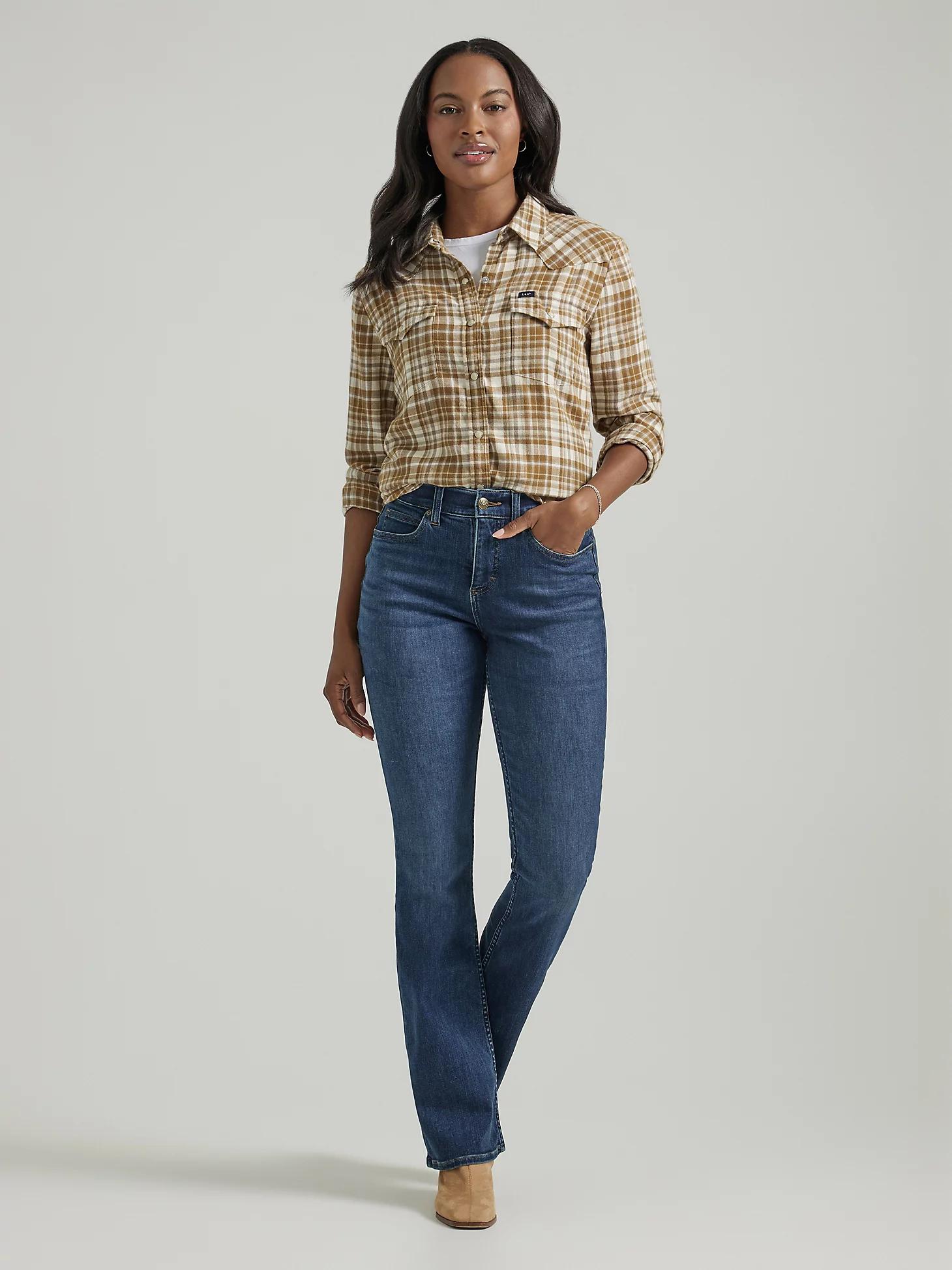 Women's Ultra Lux Comfort with Flex Motion Bootcut Jean | Women's Jeans | Lee® Product Image
