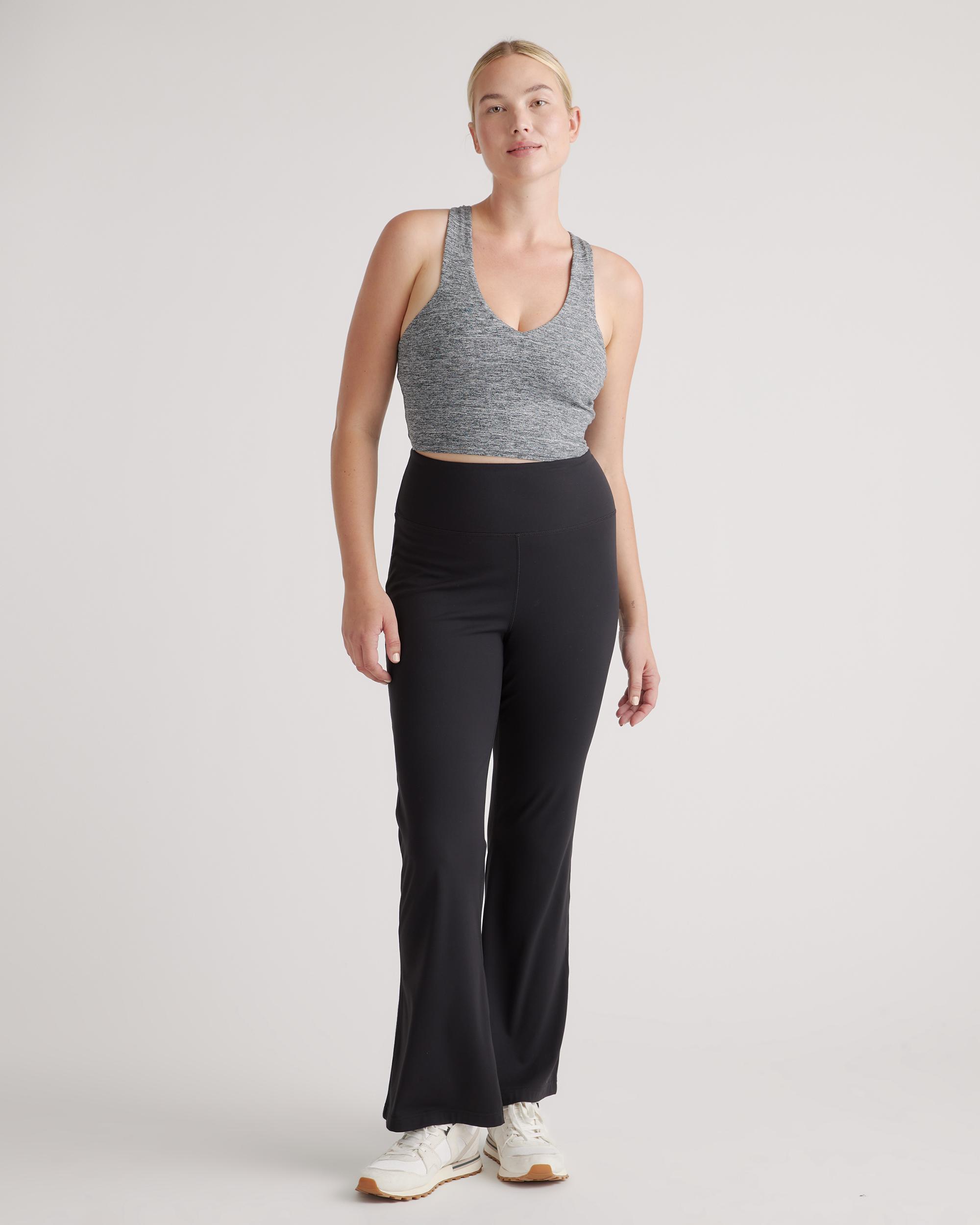 Quince | Women's Ultra-Form High-Rise Flared Pants Size XS, Nylon/Spandex Product Image