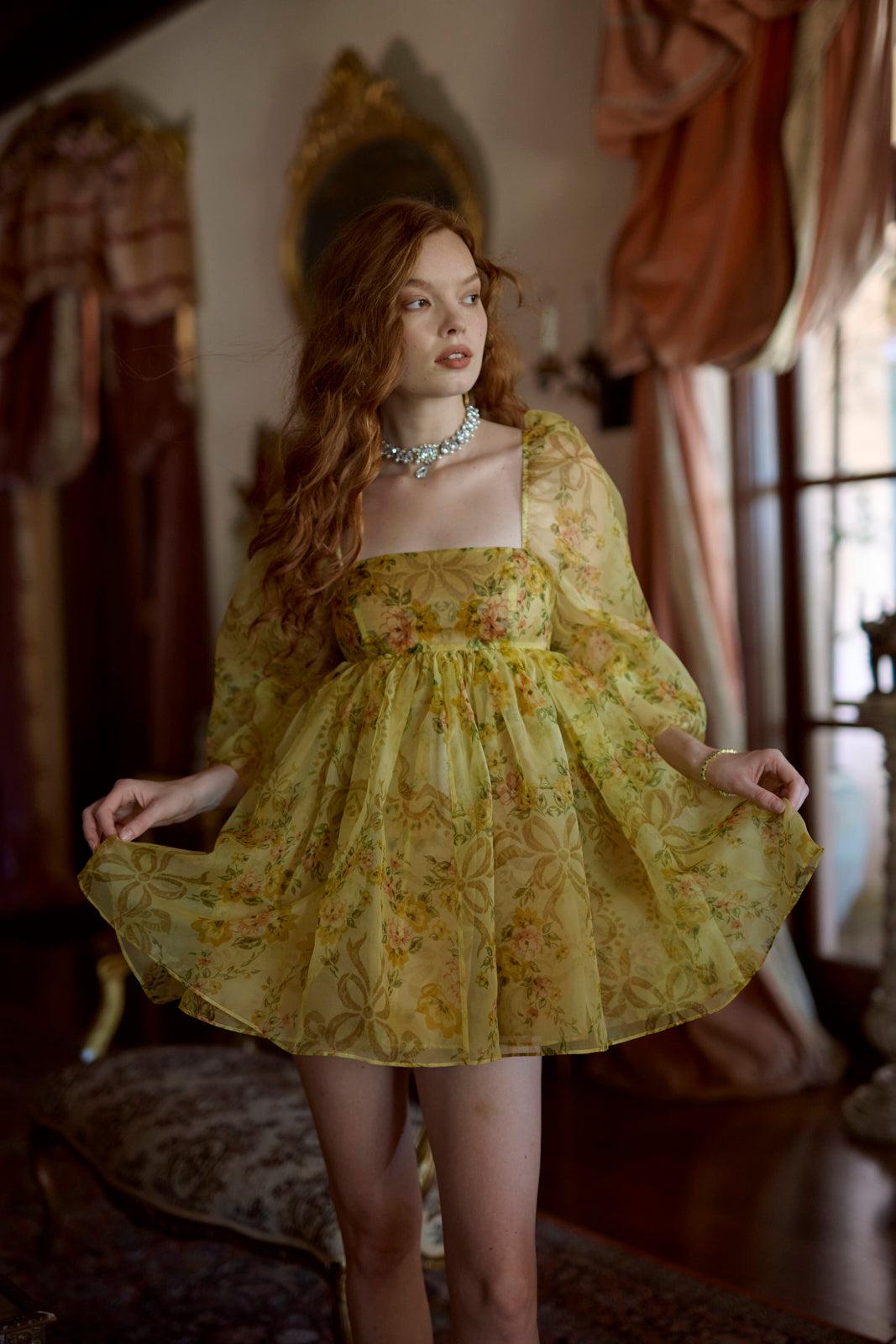 The Crème Brulee Puff Dress Product Image