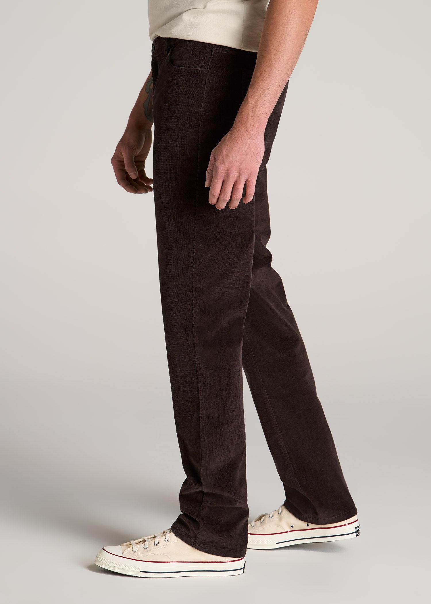 STRAIGHT-LEG Stretch Corduroy Pants for Tall Men in Evening Blue Male Product Image