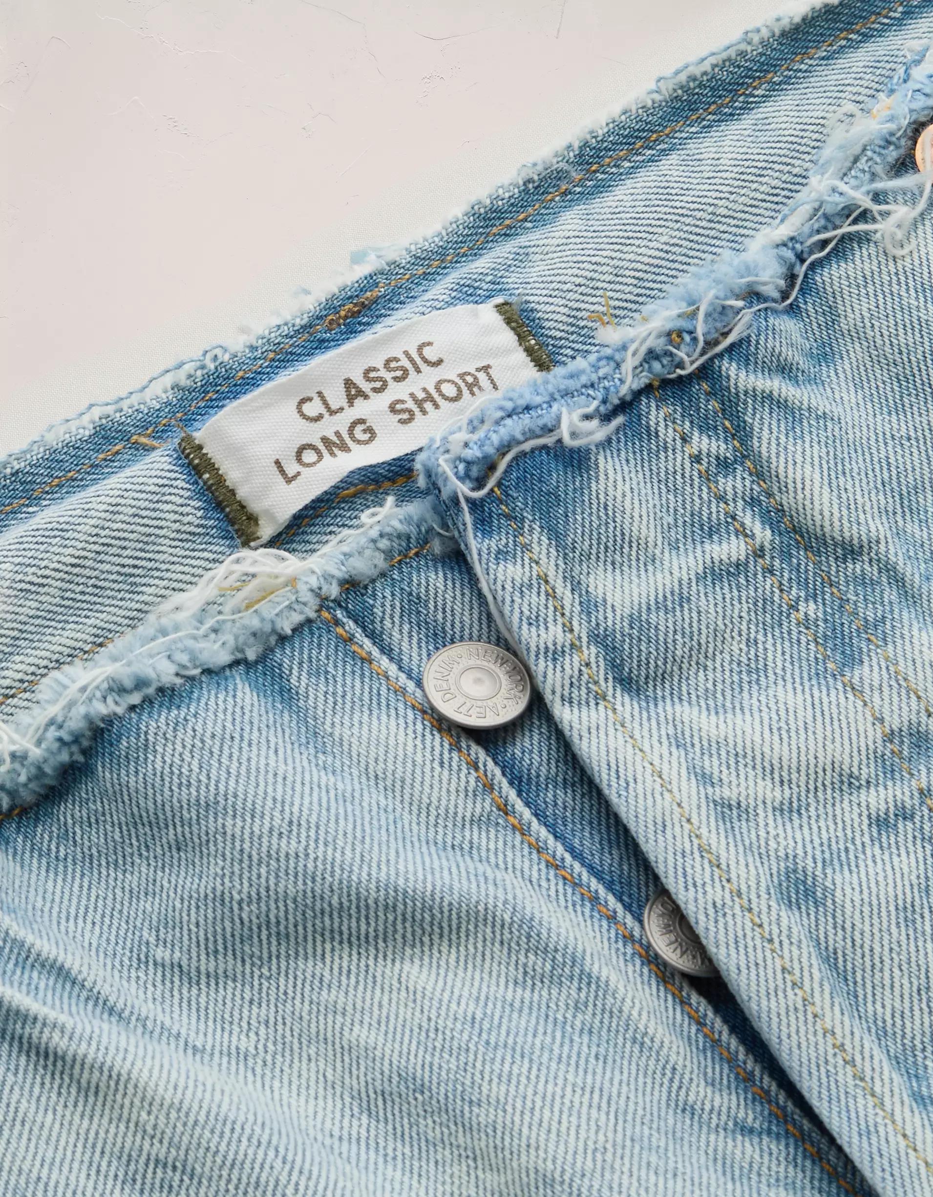 AE77 Premium Classic Long Denim Short Product Image