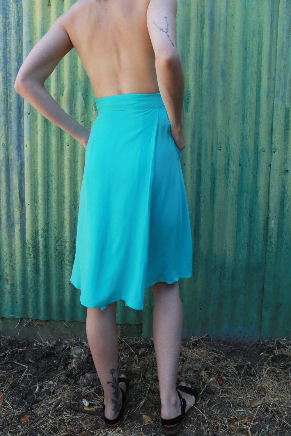 Monroe Dress in Sea Foam Challis Product Image