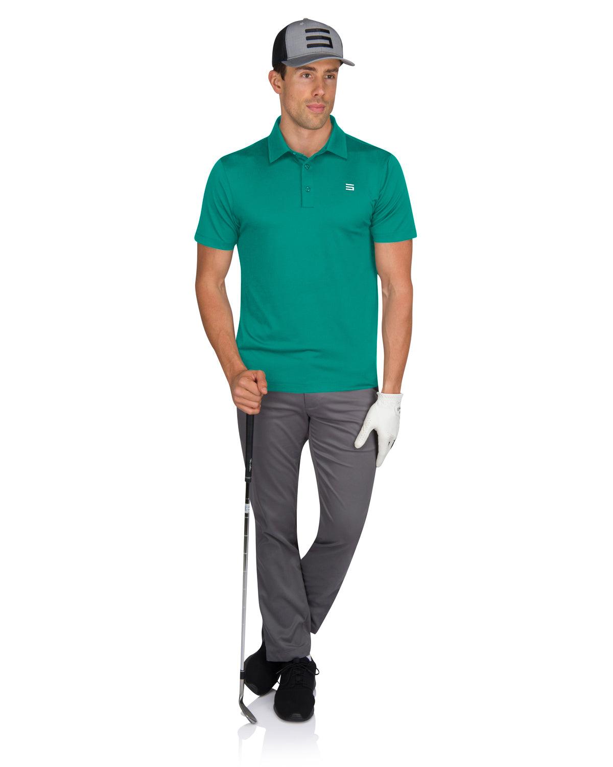 Three Sixty Six Men's Untucked Golf Polo - The Perfect Length Product Image
