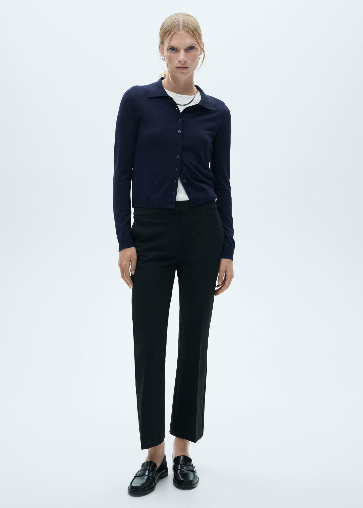 Flared flowing pants - Women | MANGO USA Product Image