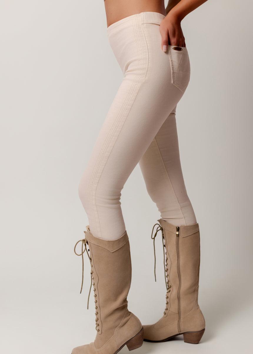 Brytny High-Waisted Denim in Ecru Female Product Image