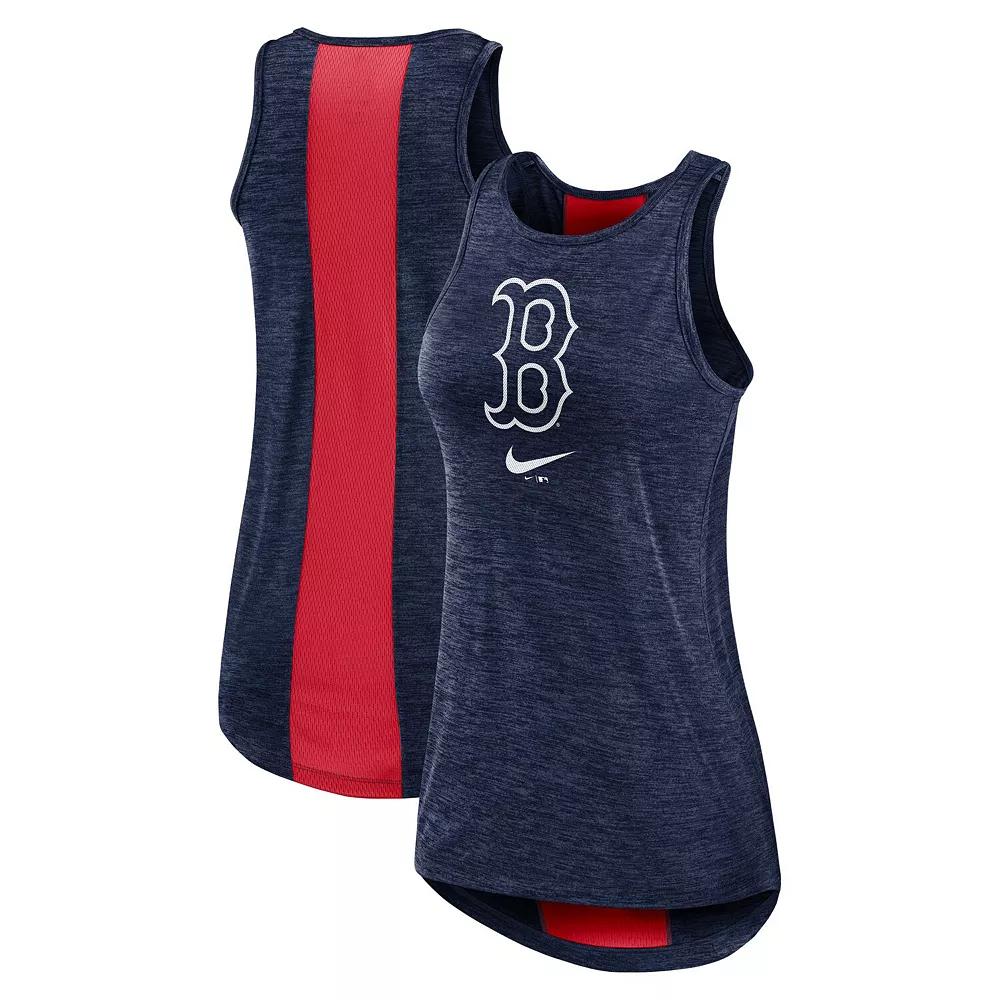 Women's Nike Navy Boston Red Sox Right Mix High Neck Tank Top, Size: Large, Blue Product Image