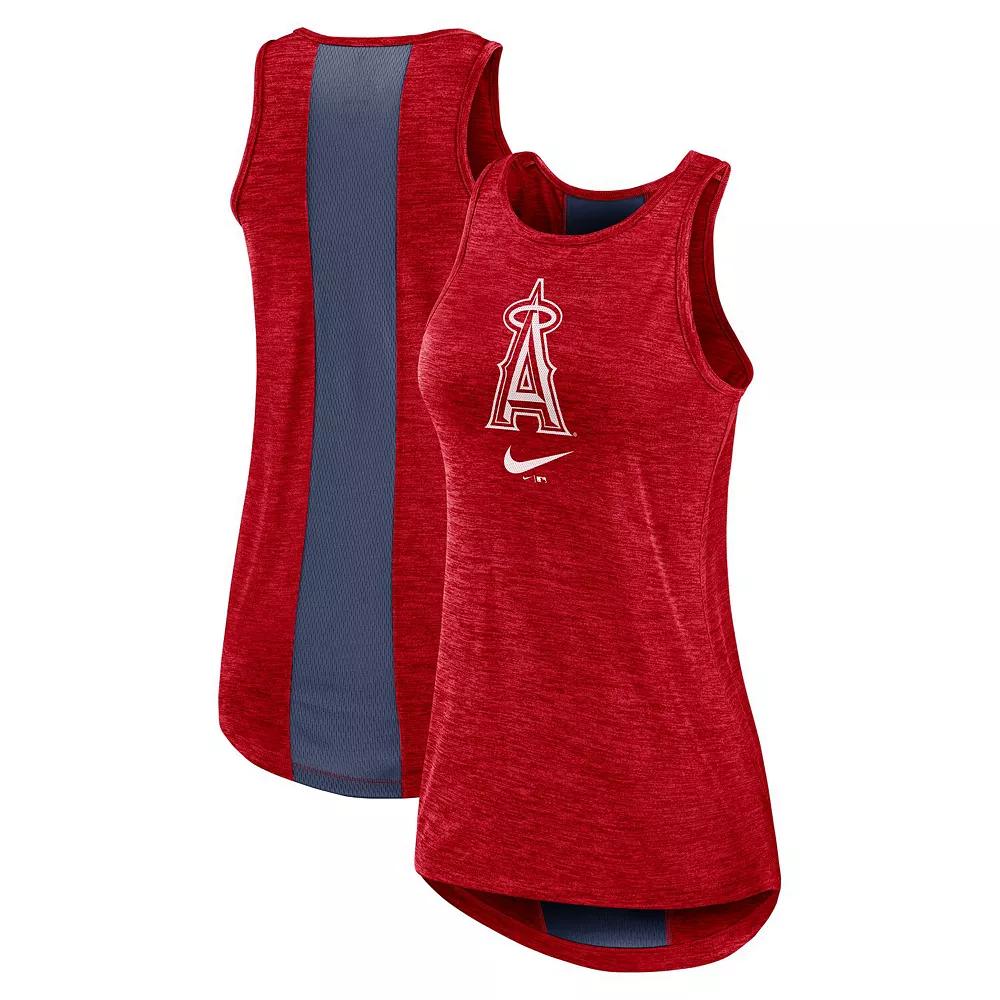 Women's Nike Red Los Angeles Angels Right Mix High Neck Tank Top, Size: Medium Product Image