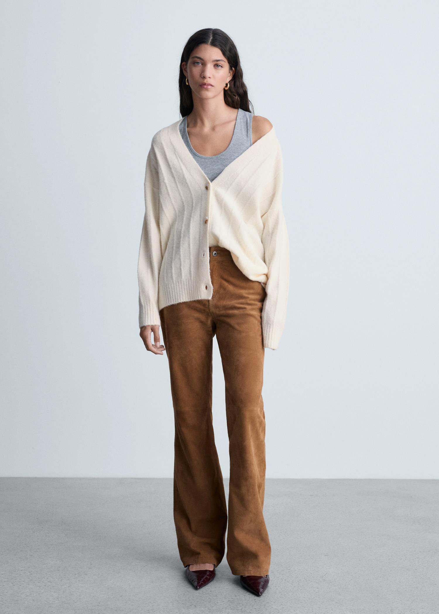 Buttoned long cardigan - Women | MANGO USA Product Image