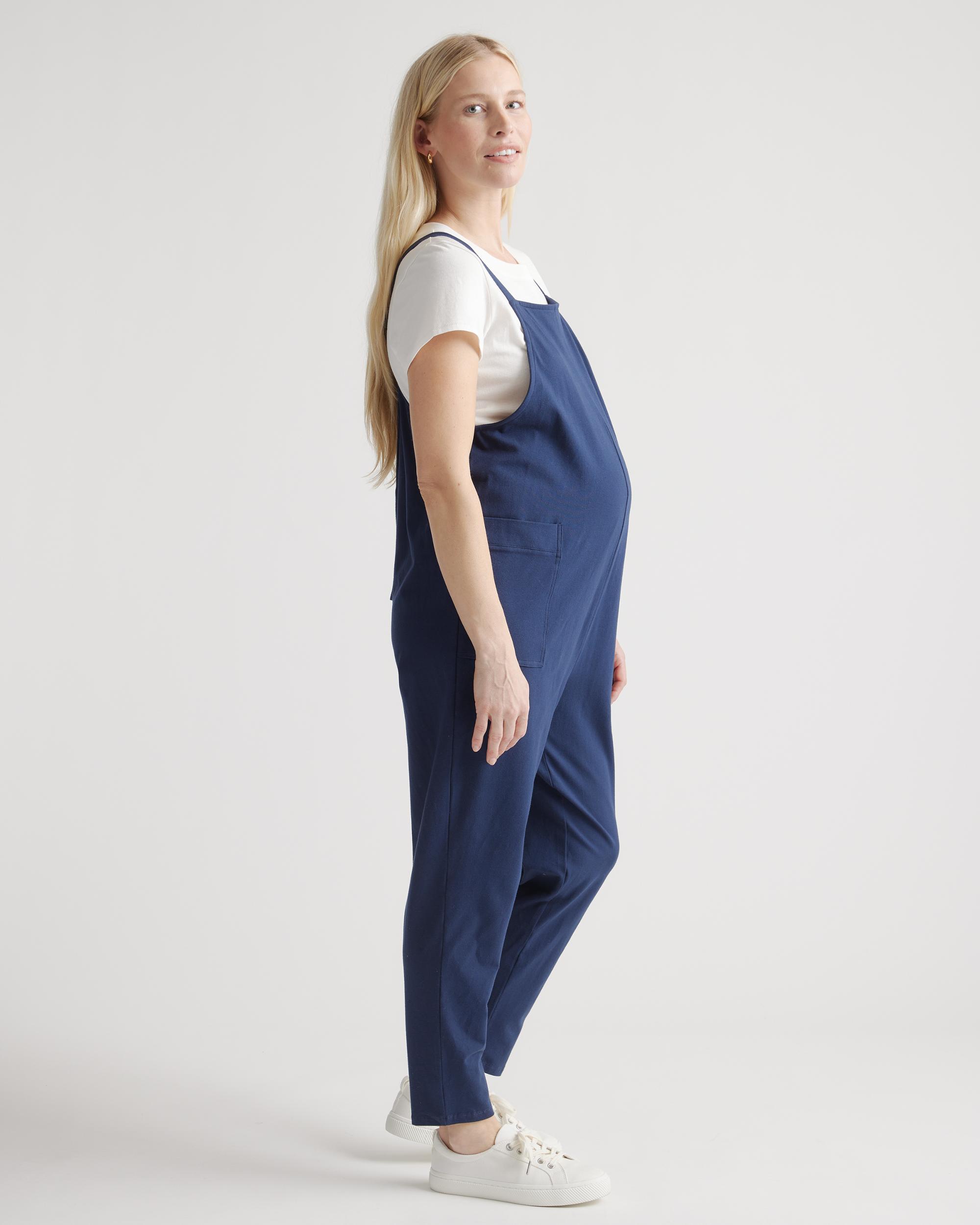 Quince | Women's Maternity Overalls Organic Cotton Product Image