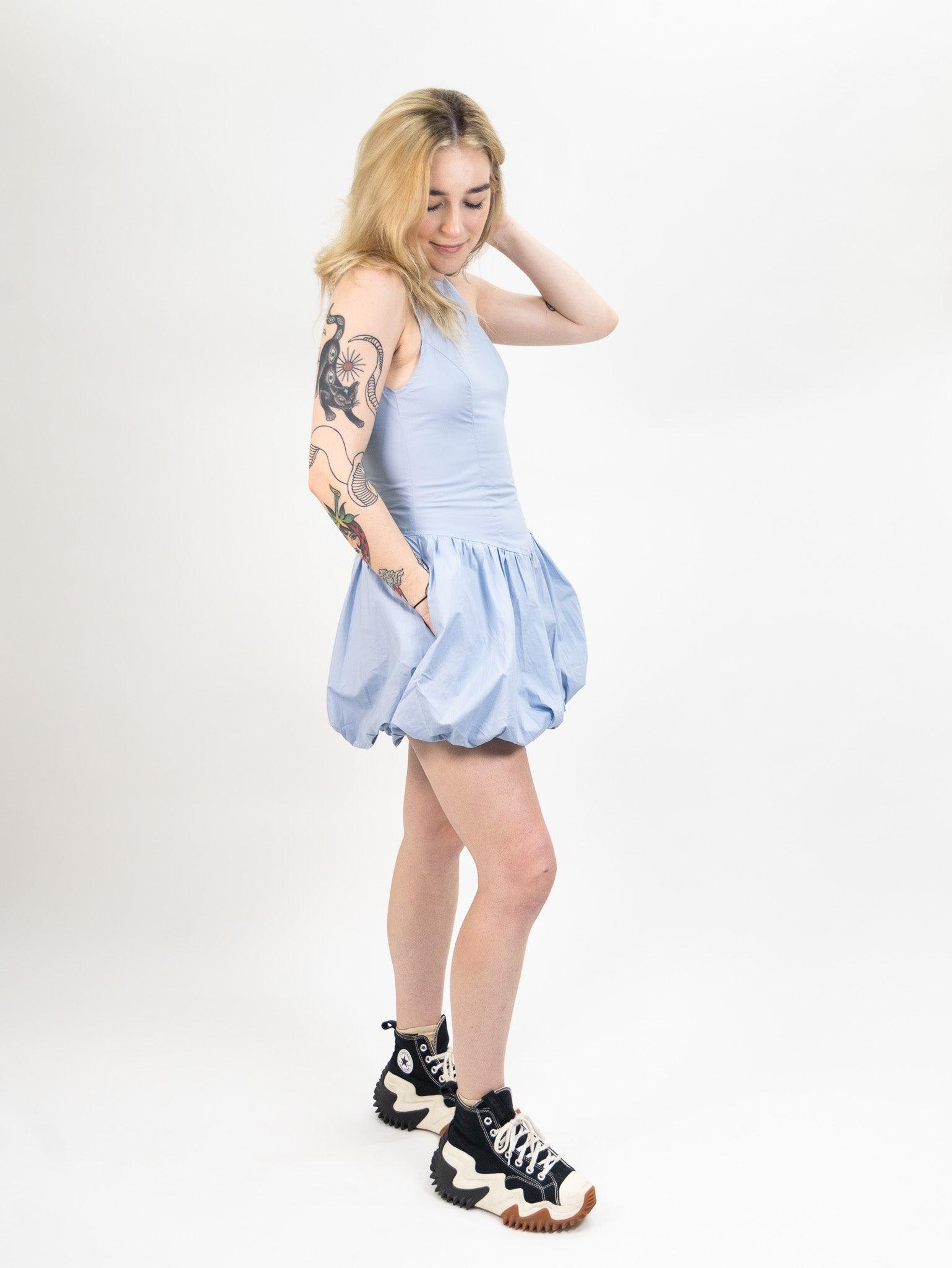 Nia Tamara Dress - Stone Blue Product Image