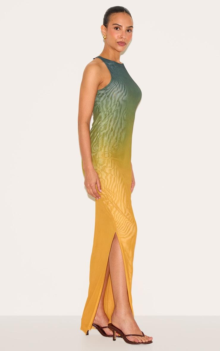  Petite Multi Ombre Lined Mesh Trim Detail Maxi Dress Product Image