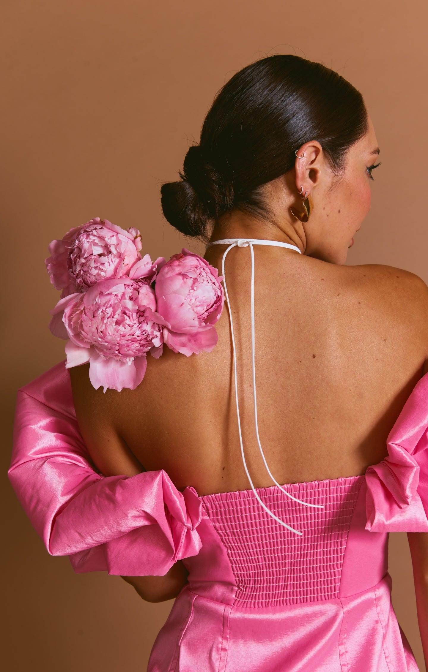 Major Drama Dress ~ Pink Taffeta Product Image