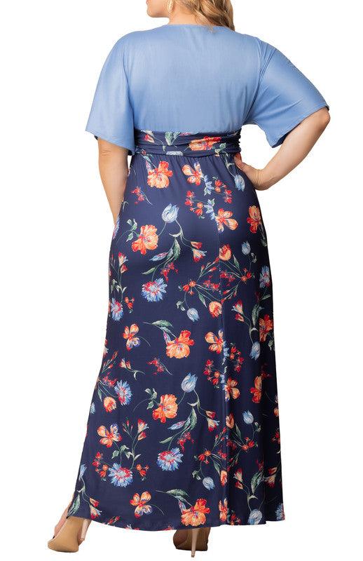 Havana Color Block Maxi Dress - Plus Product Image