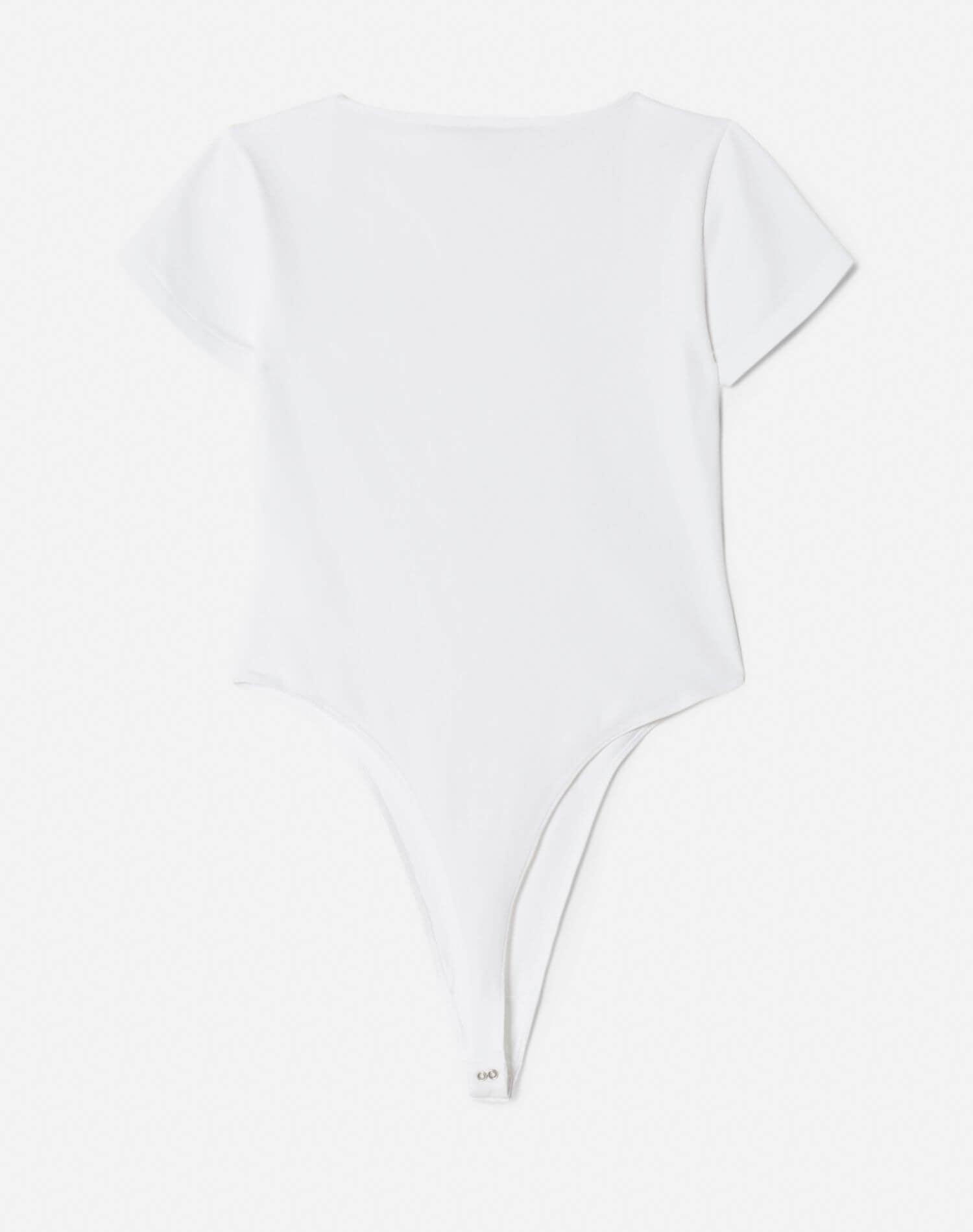 Square Neck Bodysuit - White Product Image