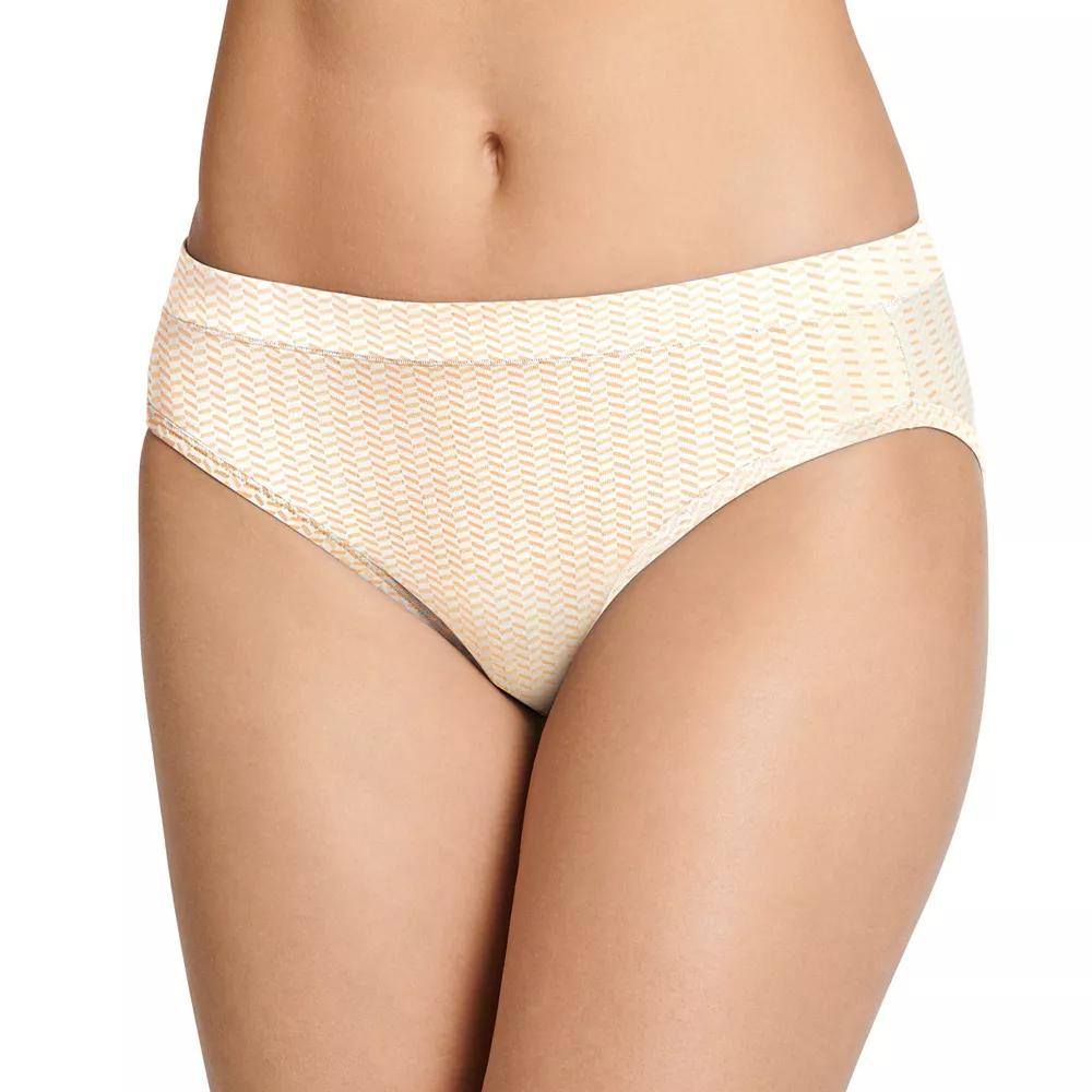 Women's Jockey® Cotton Blend Stretch Bikini Panty 1341, Size: 5, Chevron Sands Product Image