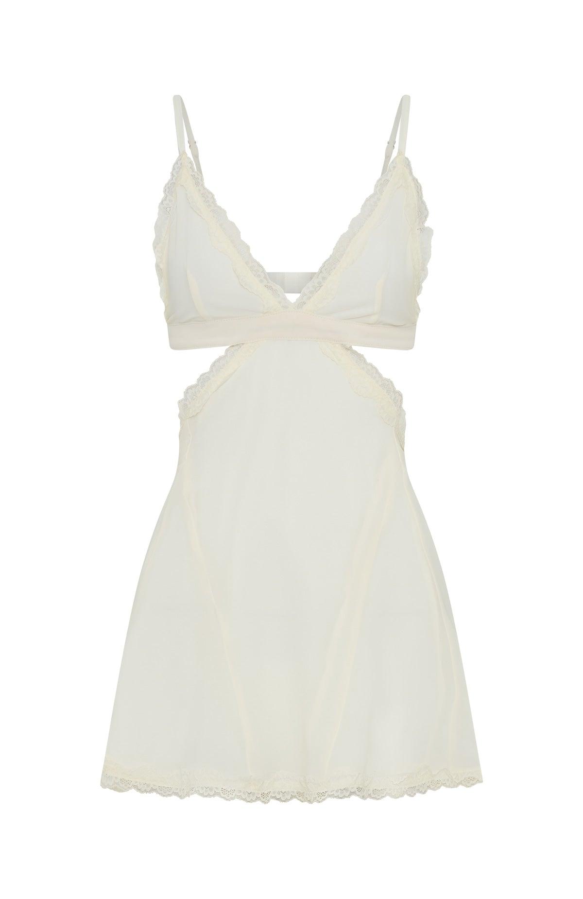 Polar Opposite Mini Dress Off White Product Image