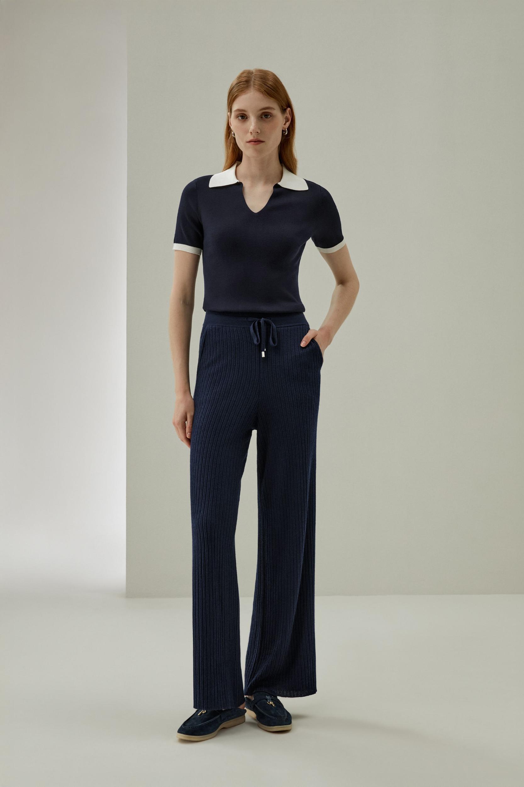 Timeless Mei Silk Knit Polo Product Image