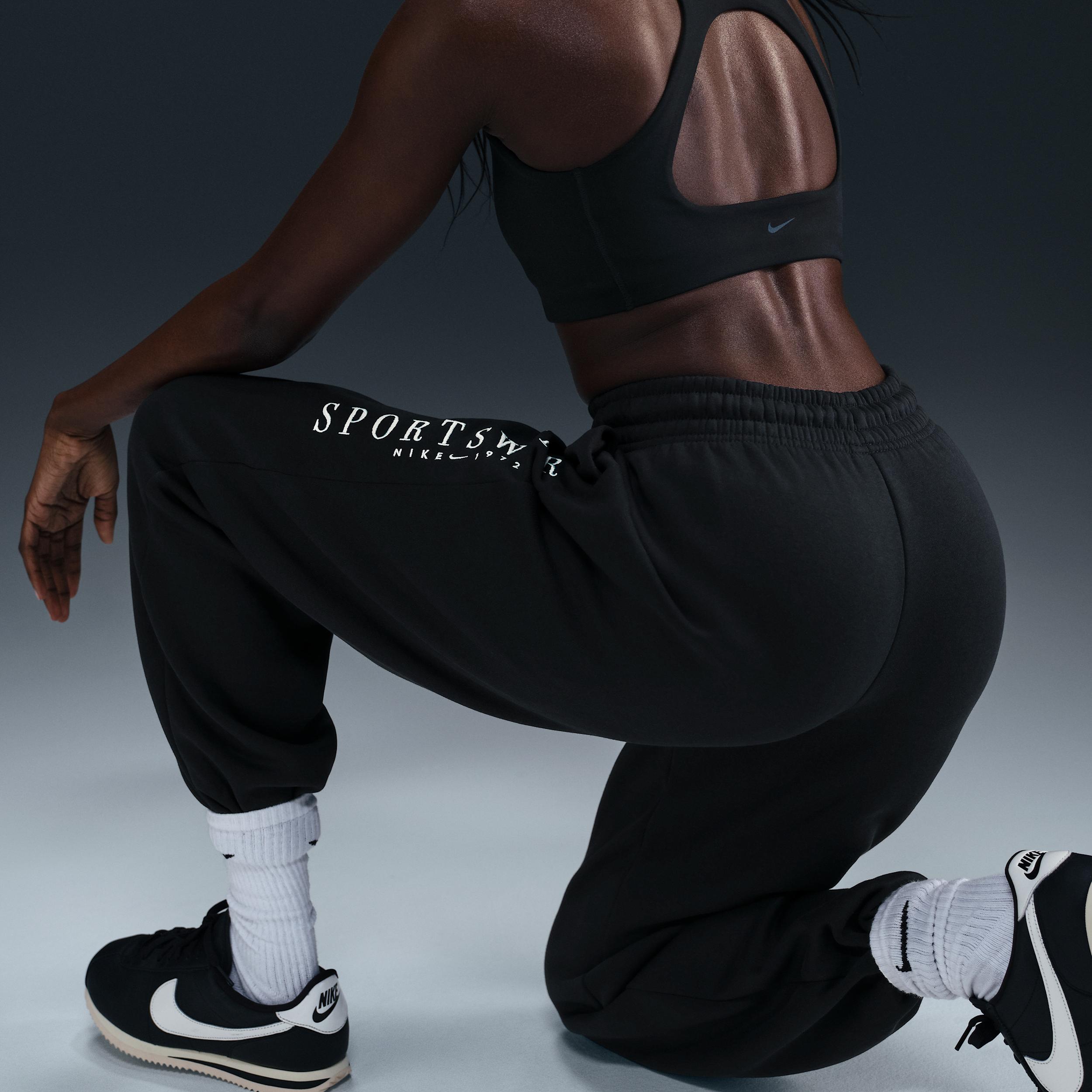 Womens Nike Sportswear Phoenix Fleece High-Waisted Oversized Sweatpants | HV4669-010 Product Image