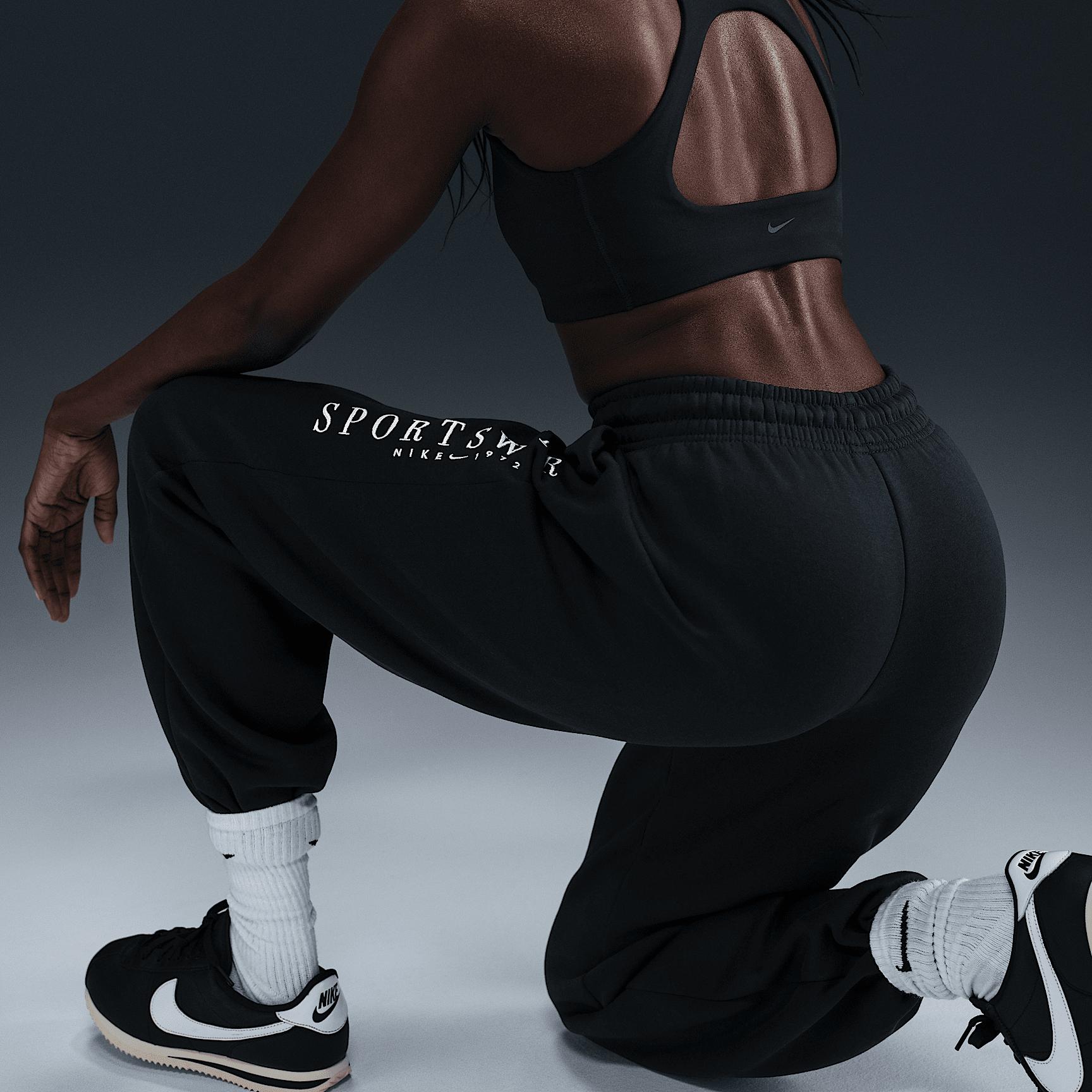 Womens Nike Sportswear Phoenix Fleece High-Waisted Oversized Sweatpants | HV4669-010 Product Image