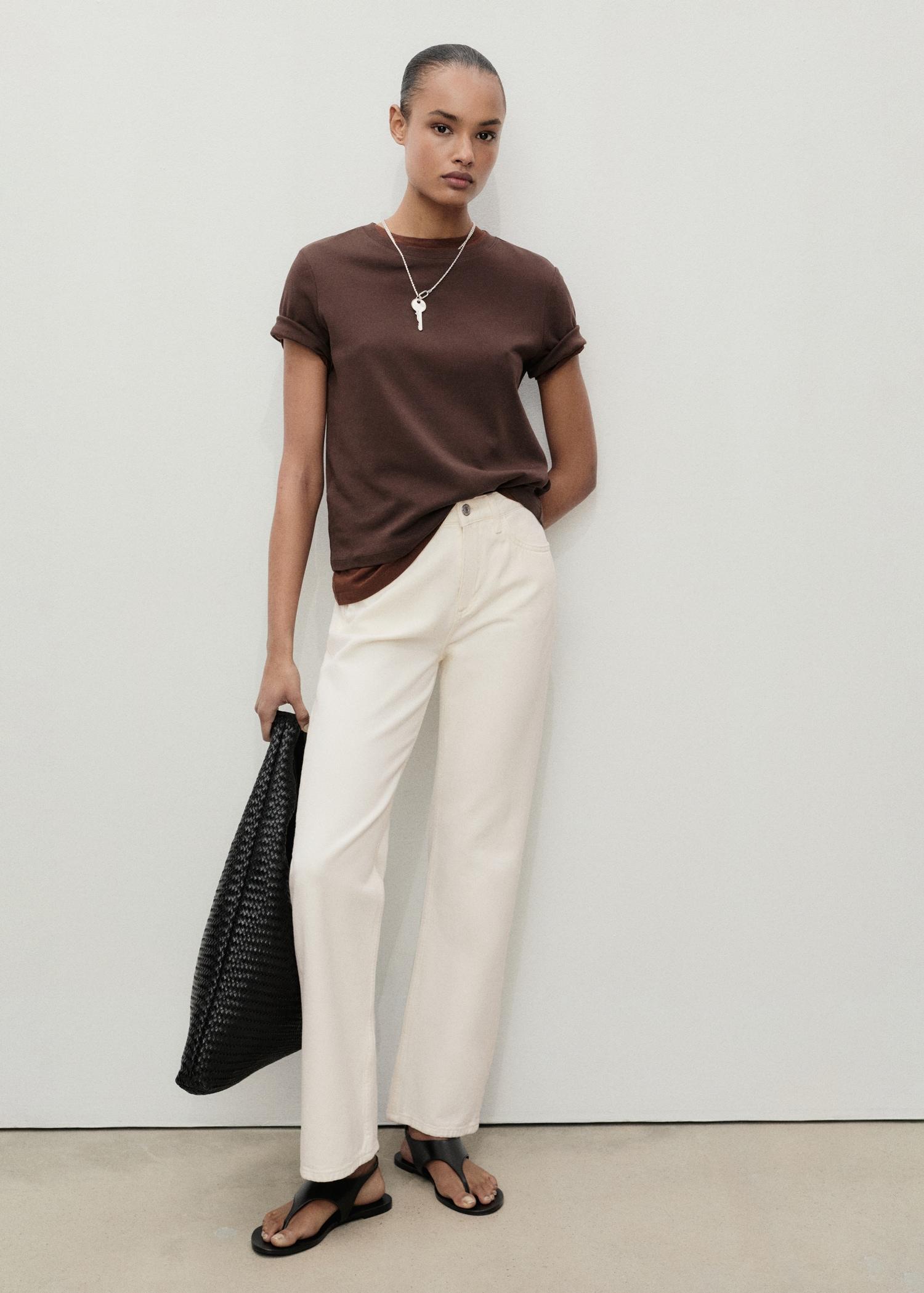 Matilda medium-rise straight-fit jeans - Women | MANGO USA Product Image