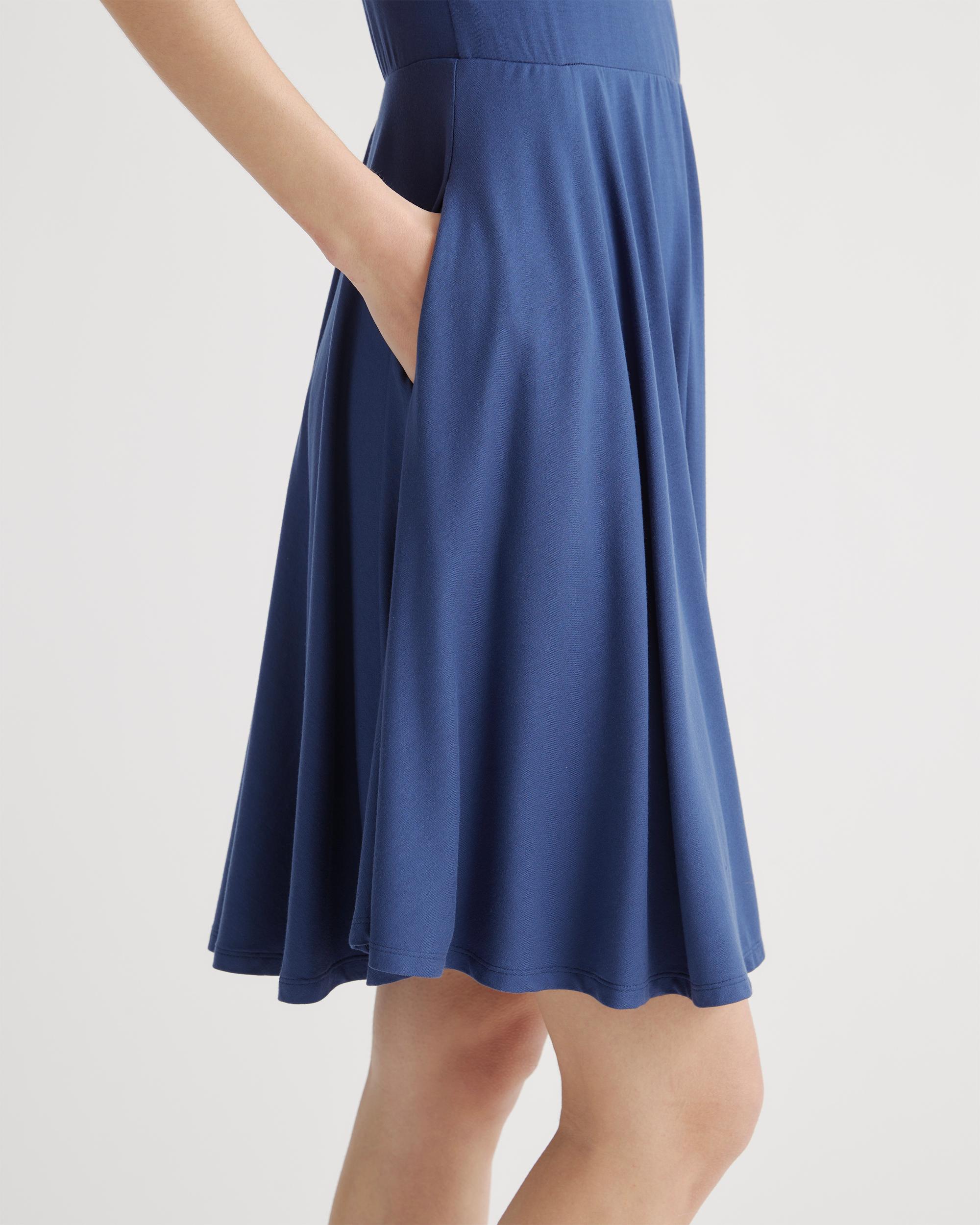 Quince | Women's Tencel Jersey Fit & Flare Mini Dress Product Image