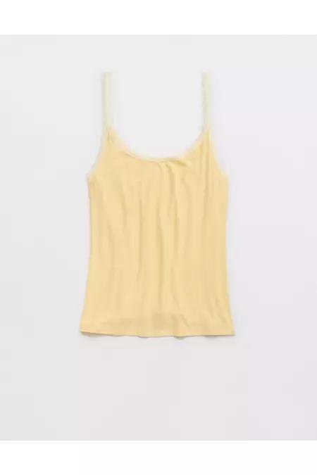 Aerie Real SoftÂ® Lace Trim Tank Women's Product Image