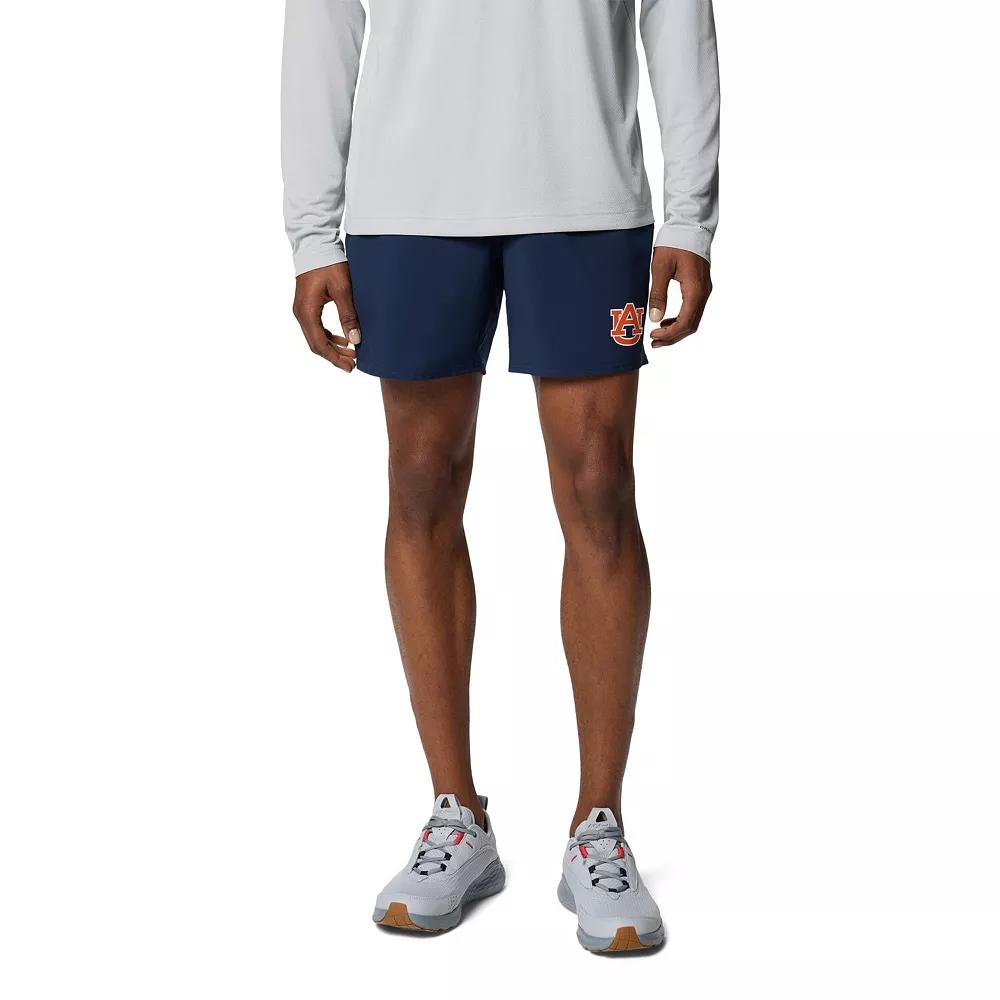 Men's Columbia Navy Auburn Tigers PFG Terminal Roamer™ Omni-Shade™ Stretch Shorts, Size: 2XL, Blue Product Image