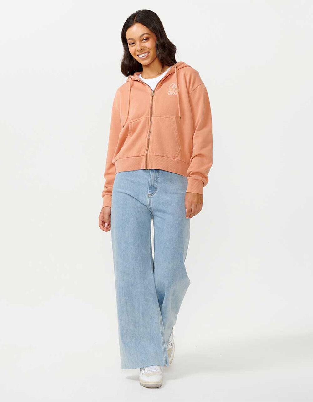 RIP CURL Desert Relaxed Womens Zip-Up Hoodie - SUNBAKED Product Image