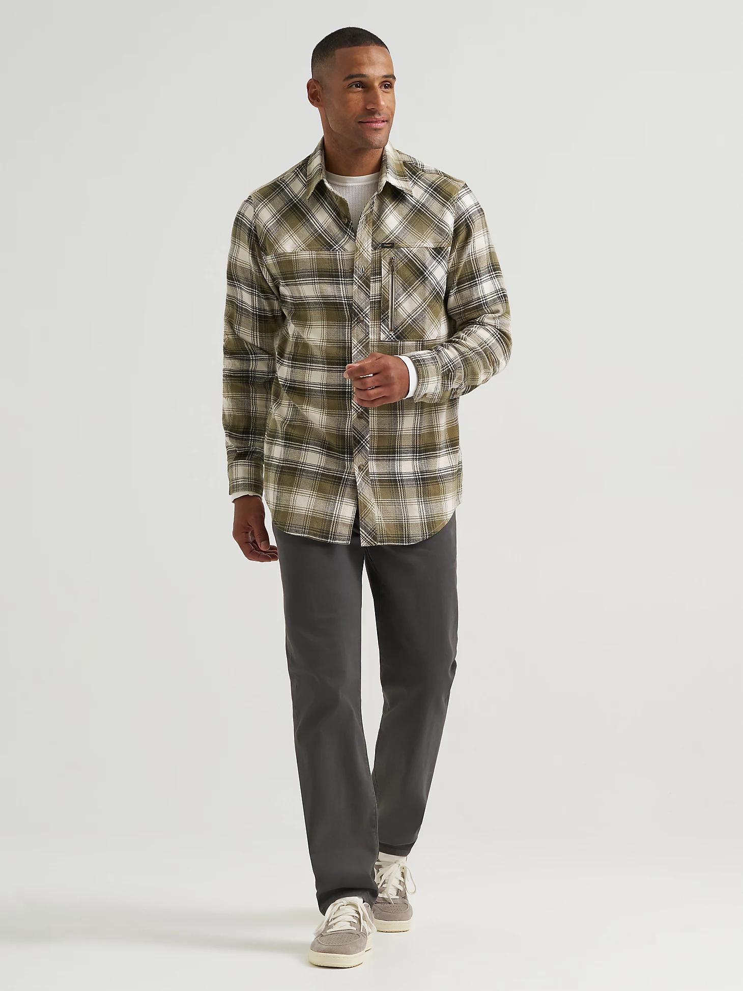 Men's Flannel Button Down Work Shirt | Men's Tops & Tees | Lee® Product Image