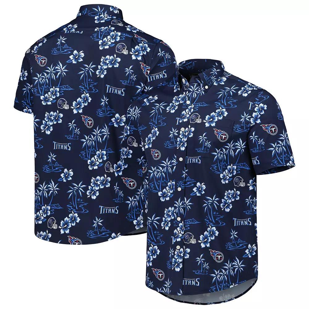 Men's Reyn Spooner Navy Tennessee Titans Kekai Button-Up Shirt,  Product Image