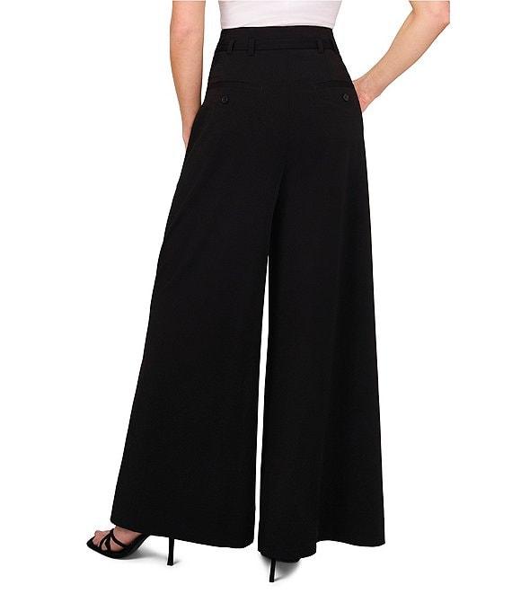 CeCe High Waisted Wide Leg Belted Pants Product Image