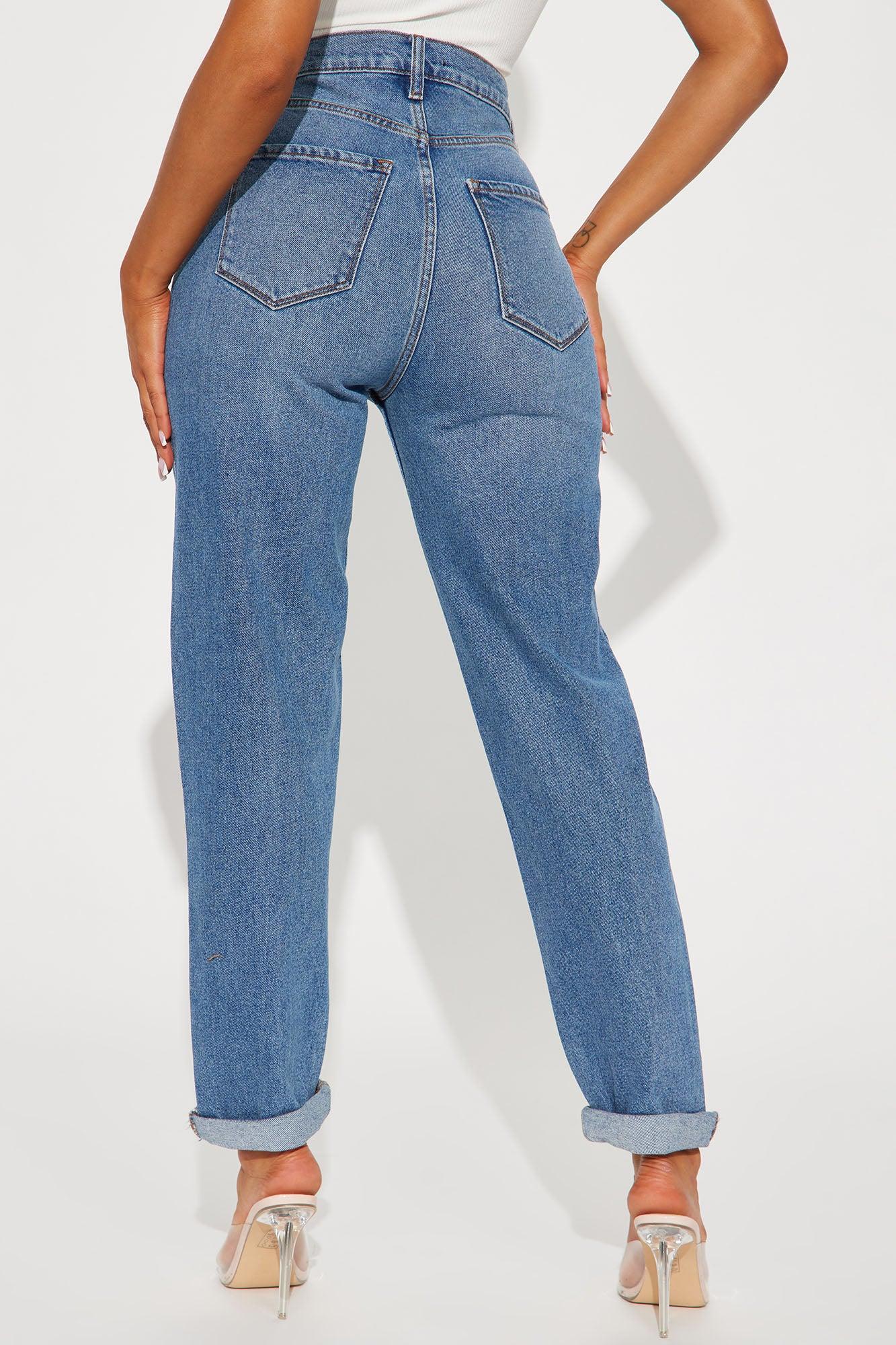 I Got It From My Mama Jeans - Medium Wash Product Image