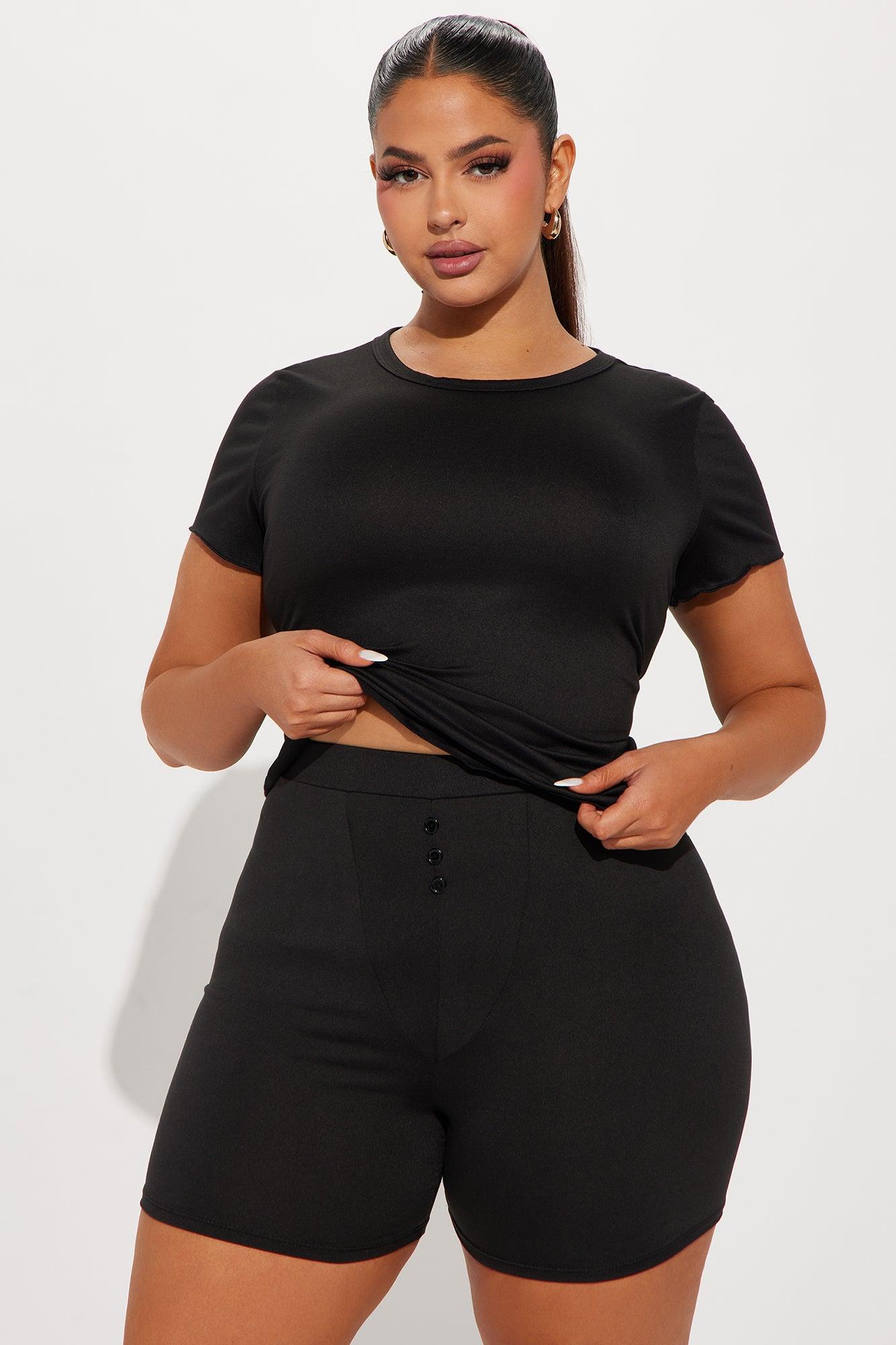 Always Together PJ Boxer Short Set - Black Product Image